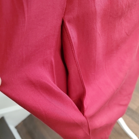 KIRUNDO red casual loose v neck short dress size XL net - Picture 9 of 11